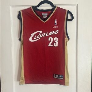 Reebok Red and Gold Cleveland Jersey